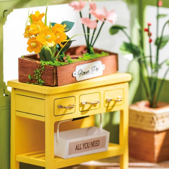 Fleurs de printemps - Maison de poupée miniature DIY
