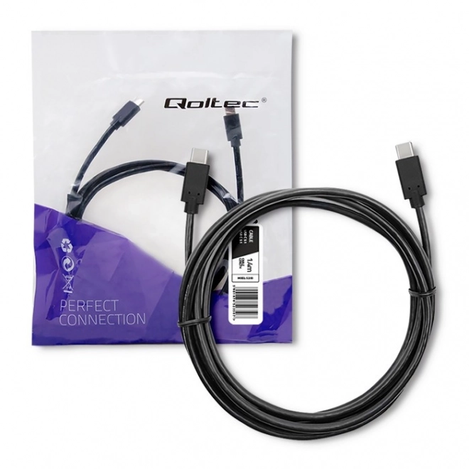 Câble USB 3.1 type C réversible 1,4m noir