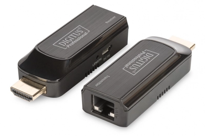 Mini HDMI Extender 50 m par câble Cat.6/7, Full HD, HDCP 1.2, avec Audio