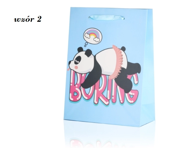 Sac cadeau panda 24 cm x 18 cm