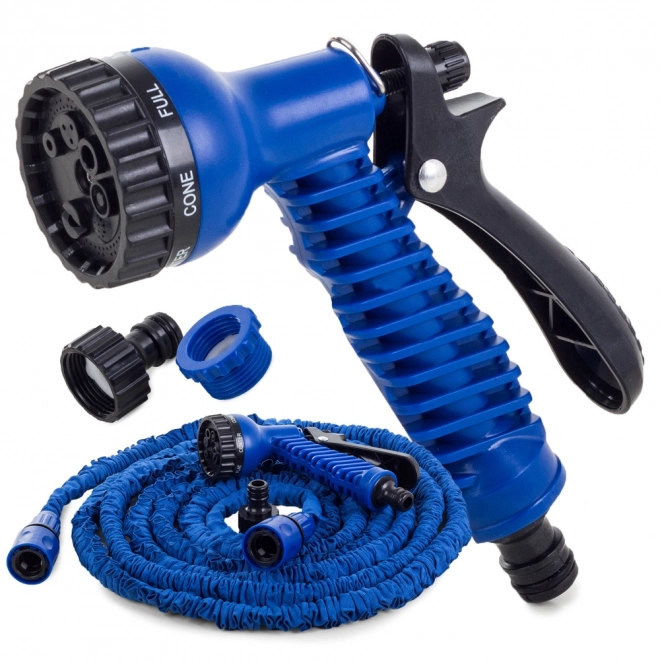 15m tuyau d'arrosage avec pistolet extensible DURABLE – Bleu
