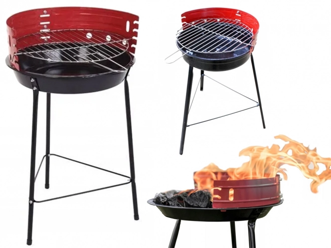 Gril de camping portable de jardin pour charbon de bois