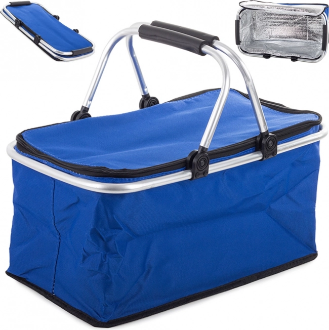 Panier pique-nique pliable thermique – bleu