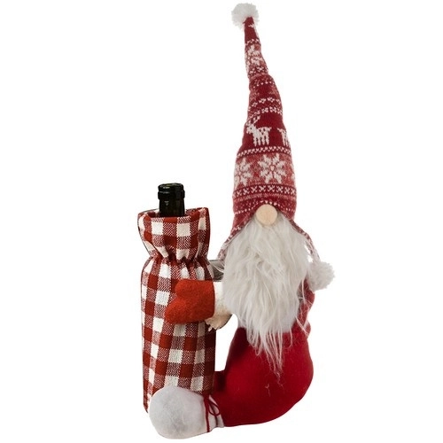 Lutin de Noël avec sac pour bouteille Ruhhy 22508
