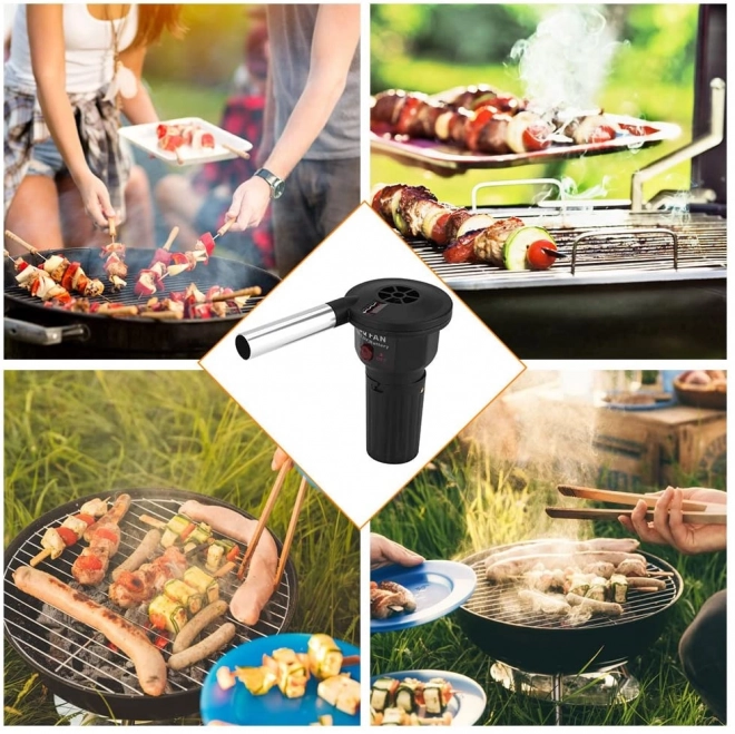 Souffleur électrique pour barbecue et cheminée