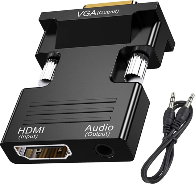 Adaptateur HDMI vers VGA avec sortie audio