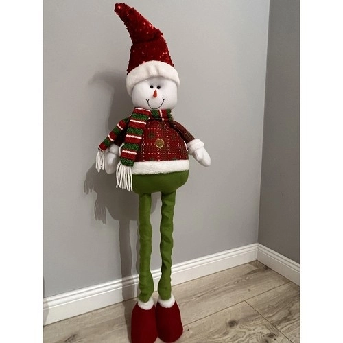 Bonhomme de neige de Noël avec jambes télescopiques