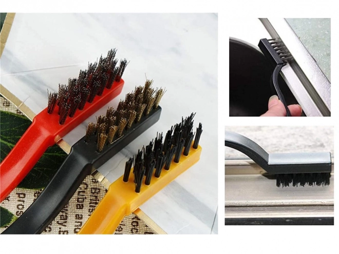 Ensemble de trois brosses métalliques