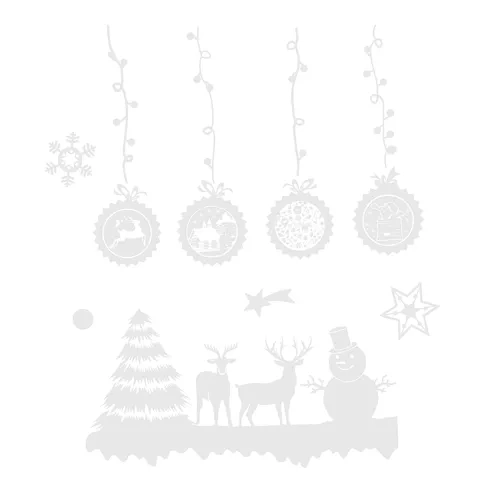 Ruhhy Autocollants de Noël pour fenêtre 22253
