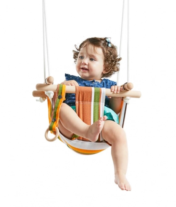 Dvůdếti Balancelle textile pour enfants 100% coton rayé