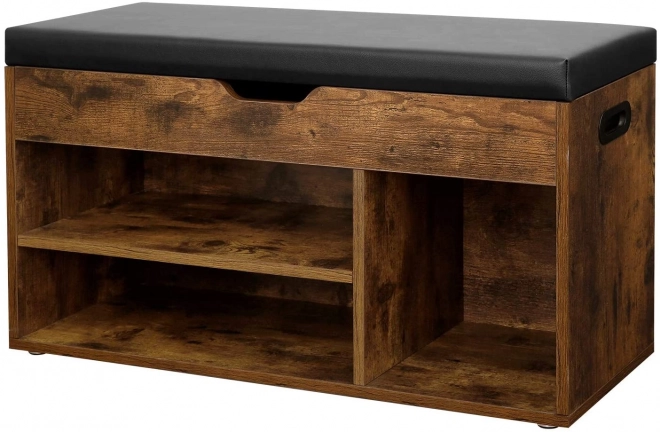 Banc à chaussures en bois de style loft