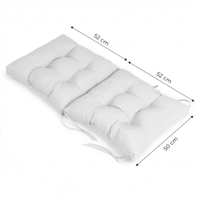 Coussin pour chaise longue de jardin gris ModernHome
