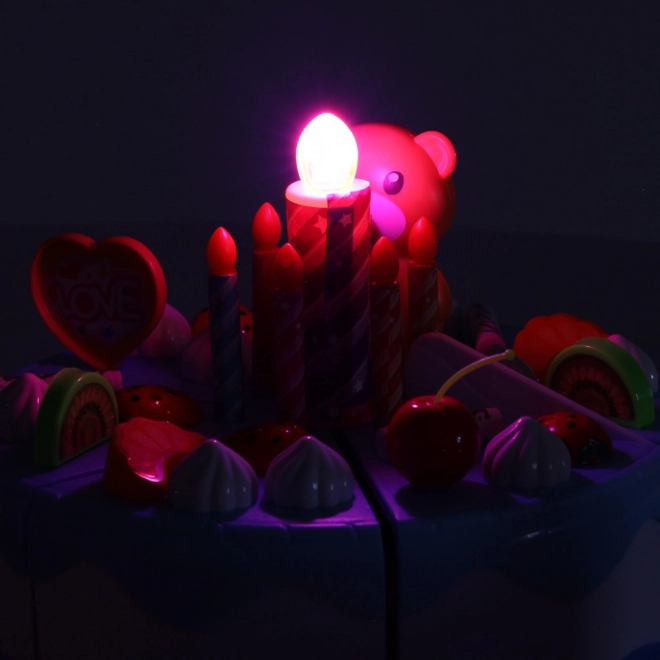 Gâteau d'anniversaire bleu - 80 pièces