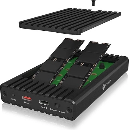 Boîtier double M.2 NVMe pour 2230/2242/2260/2280