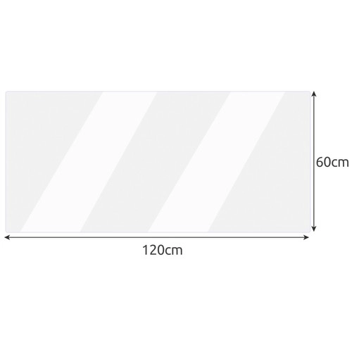 Tapis de protection transparent 120x60 cm