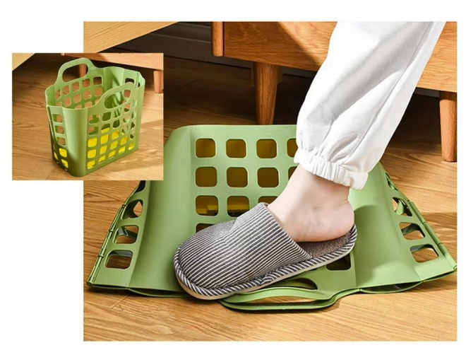 Panier pliant en plastique pour courses et linge