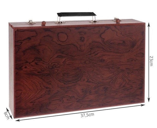 Ensemble de peinture dans une valise