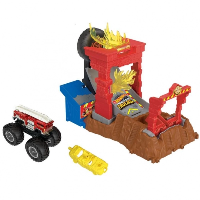 Hot Wheels Monster trucks aréna - défi de course set de jeu HNB87 – HW Tiger Shark