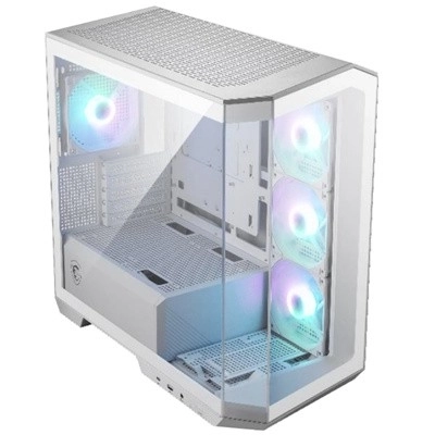 Armoire MAG PANO M100R PZ blanche avec verre trempé et USB
