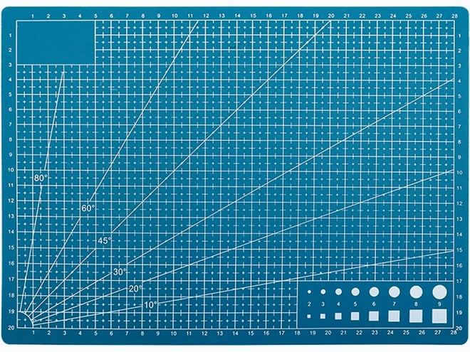 Tapis de découpe autoréparant double face A4