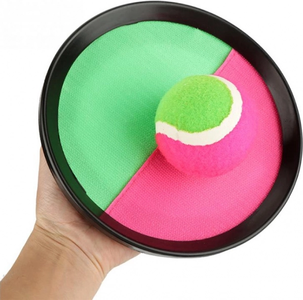 Jeu d'extérieur - Attrape balle avec balle à scratch