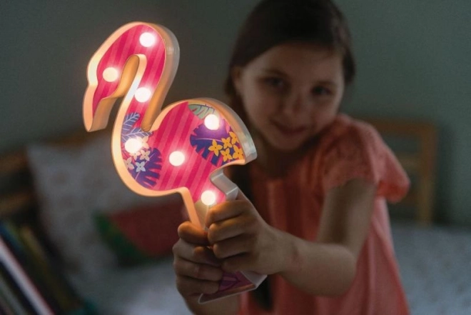 Veilleuse Flamant Rose à Monter au Design Modulable