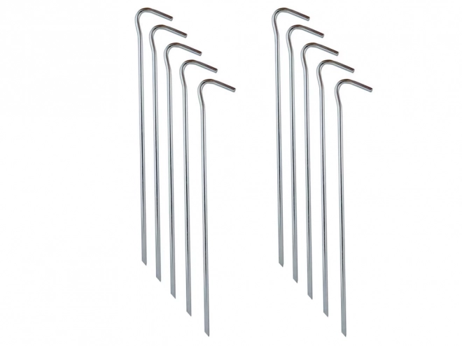 Piquets de tente en acier 31cm 10pcs crochets et boucles
