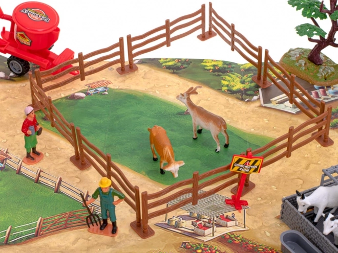Ferme avec animaux et machines - 49 pcs