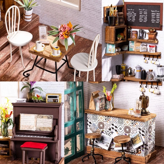 Café de Šimon - Café Miniature DIY dans une Maison de Poupée