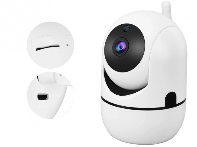 Caméra IP pour usage intérieur avec Wi-Fi et tête rotative