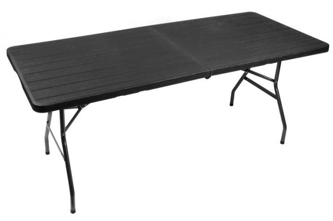 Table de jardin pliante noire 180 cm
