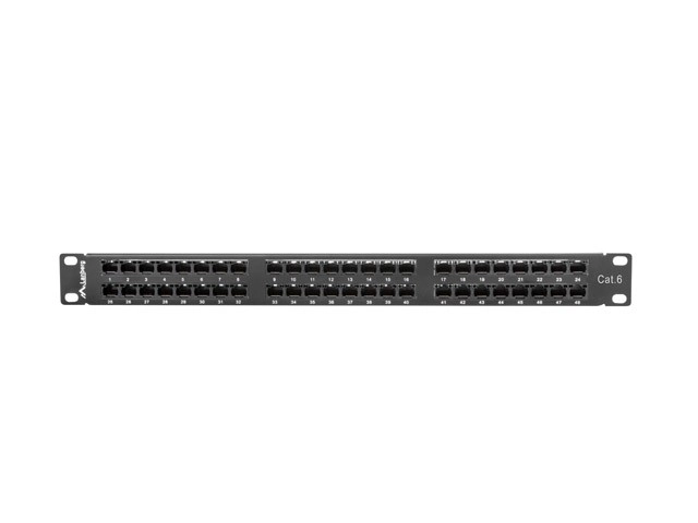 Panneau de brassage 48 ports 1U cat.6 noir