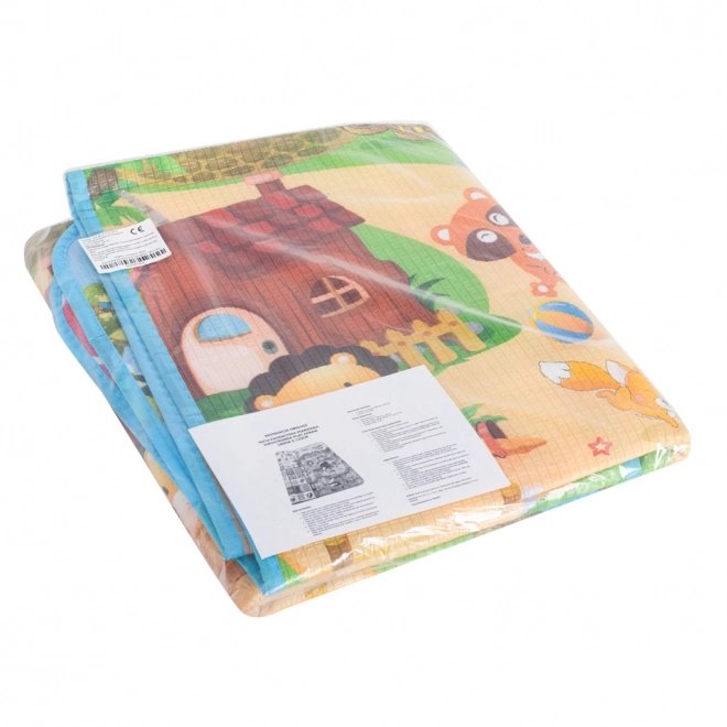 Tapis de jeu en mousse éducatif double face 180x120 cm
