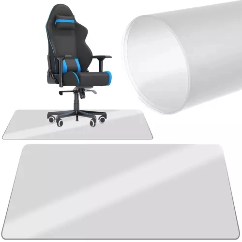 Tapis protecteur sous chaise 90x130cm - lait