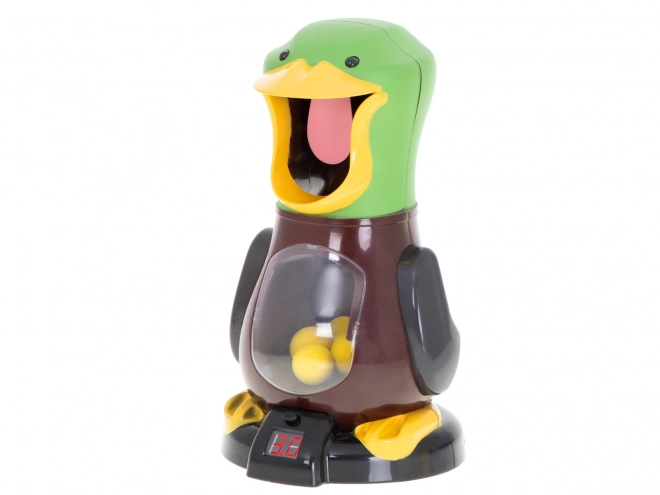 Tir au pistolet sur cible en forme de canard avec balles