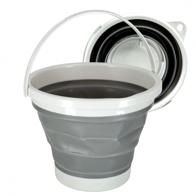 Seau de camping en silicone pliable 10L