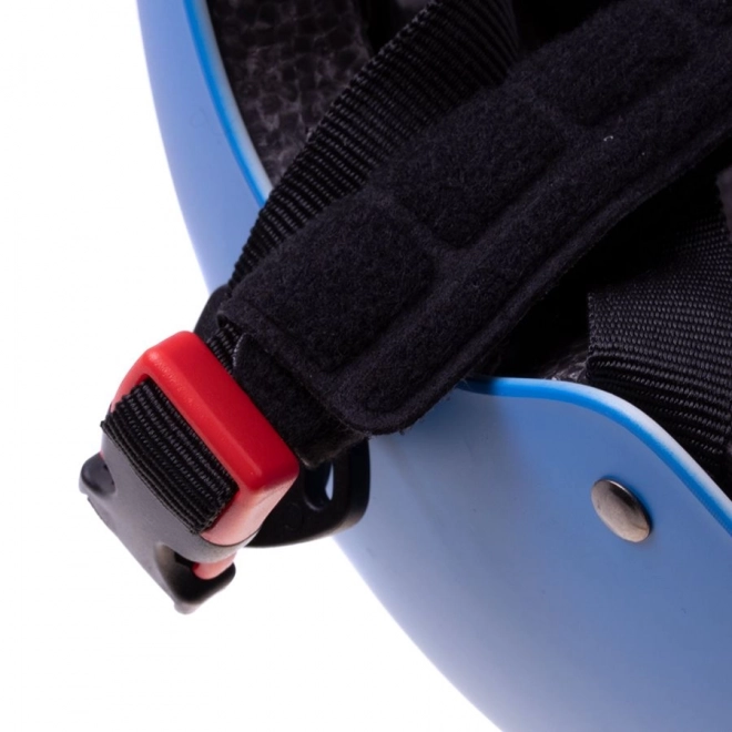 Casque + protections pour roller, skateboard, vélo - bleu et noir, taille M
