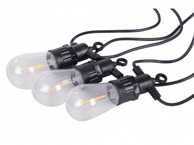 Guirlande lumineuse de jardin avec 20 ampoules LED