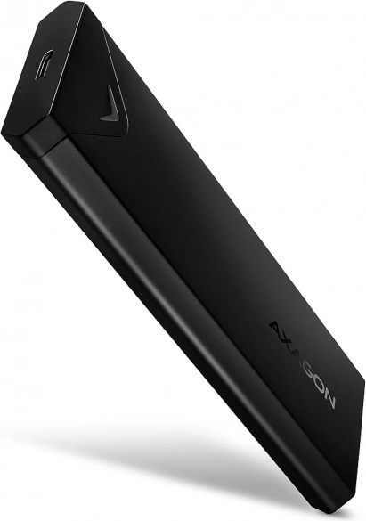 Boîtier de disque externe AXAGON pour SSD M.2 NVMe, USB‑C 3.2 Gen 2, noir