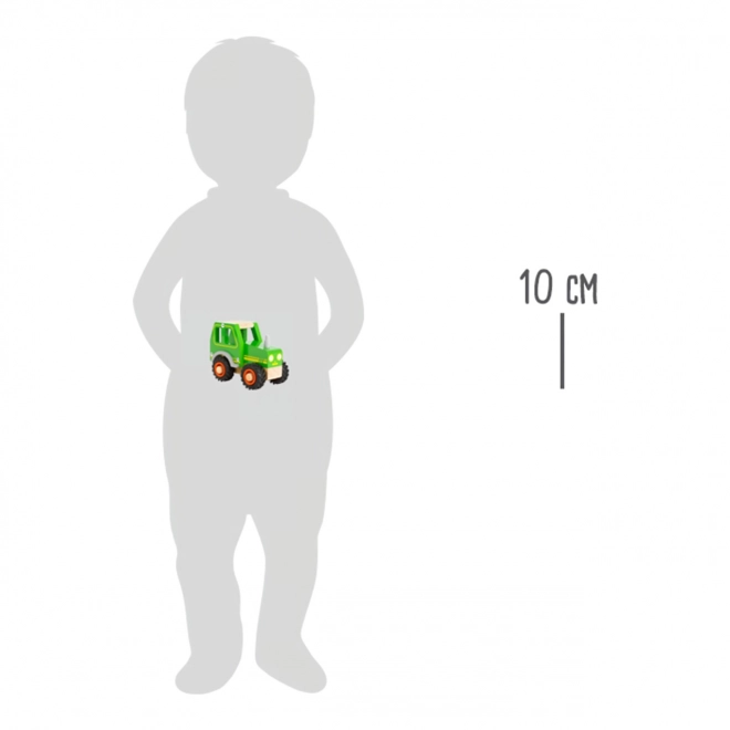 Tracteur en bois Small Foot vert