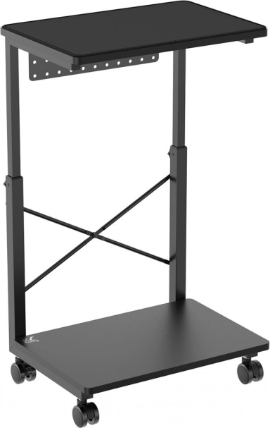 Support PC mobile réglable avec étagère