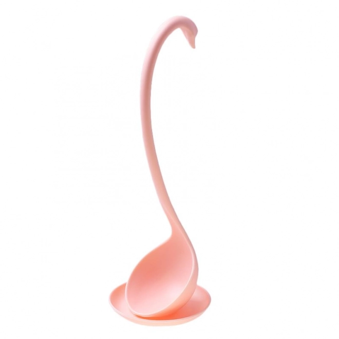 Louche flottante avec sous-tasse - rose