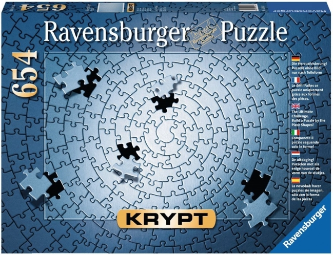 Puzzle RAVENSBURGER KRYPT argent – 654 pièces
