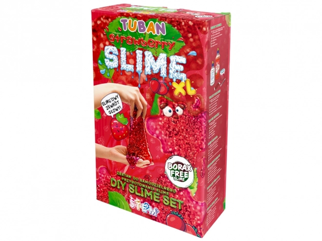 Tuban ensemble sensoriel créatif Slime - Fraise XL