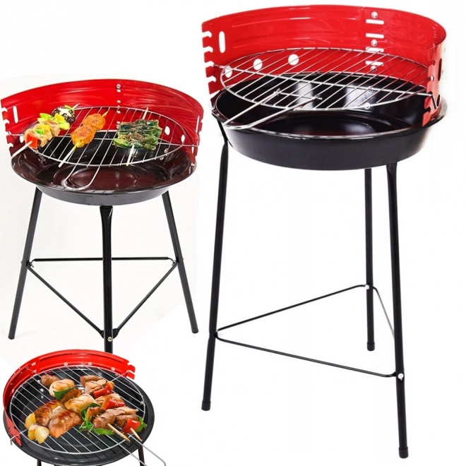 Gril de camping portable de jardin pour charbon de bois