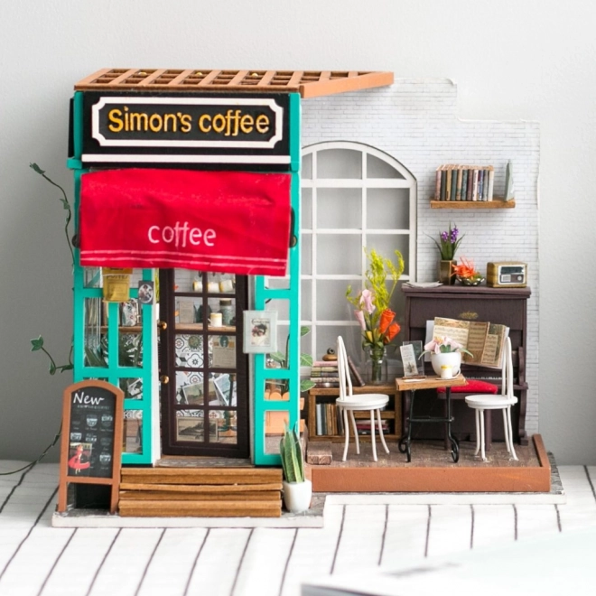 Café de Šimon - Café Miniature DIY dans une Maison de Poupée