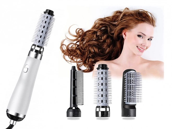 Brosse à cheveux multifonctionnelle 3-en-1 pour coiffer et lisser