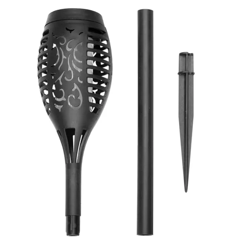 Lampe solaire de jardin avec effet de flamme ardente