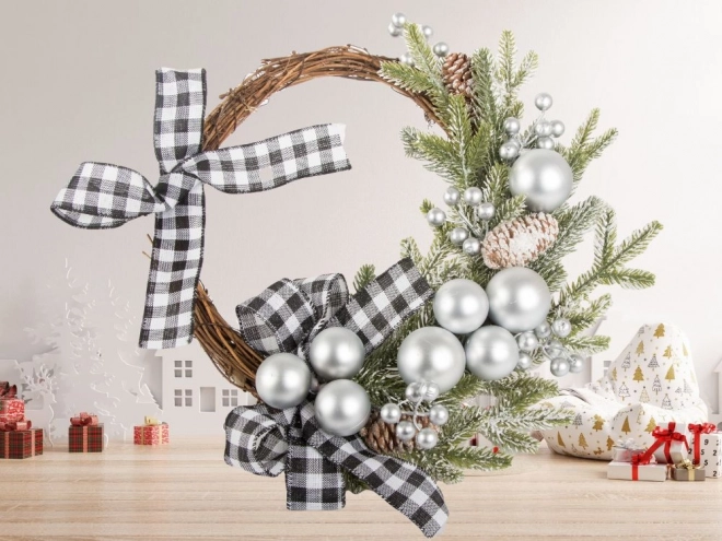 Couronne décorative de Noël pour porte et mur