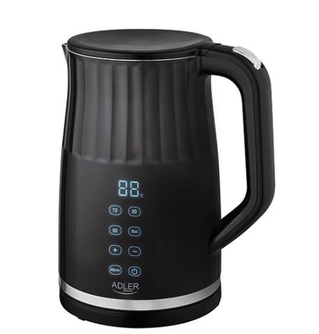 Bouilloire électrique avec LED 1,7l et régulation de température